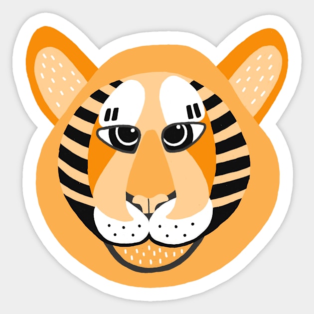 Tiger Sticker by Réka Sajó